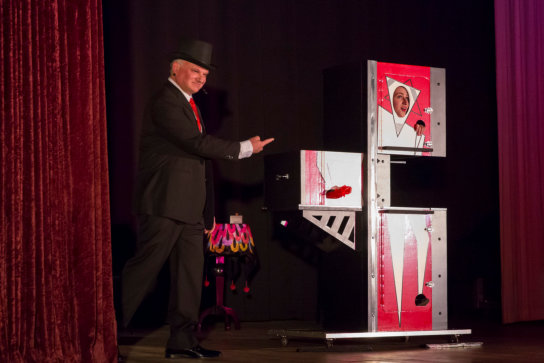 Performing some of the true classics of Magic in the Adelaide Magic Illusion Show. 