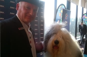 Trade event for Dulux with their mascot. Magic works a treat at these events  