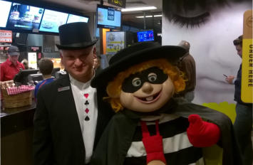 Magic show at McDonalds 