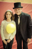 Big smiles from a young lady at the end of one of our shows...