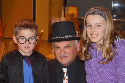 Everyone likes to dress up and have fun at our fundraising magic shows..